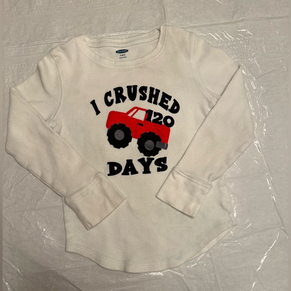 I Crushed 120 Days Boys Size 6-7 100% Cotton - Picture 2 of 6